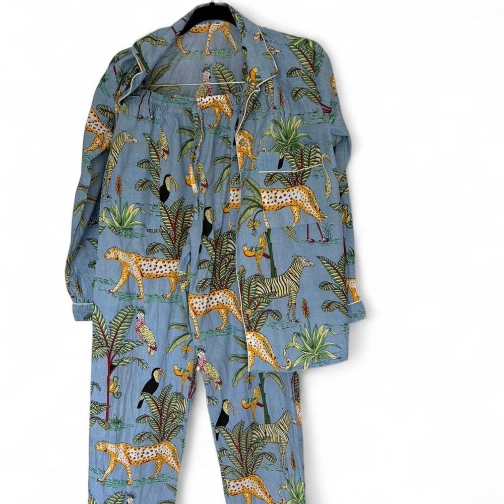 Wild animal 100% cotton pajamas Size S